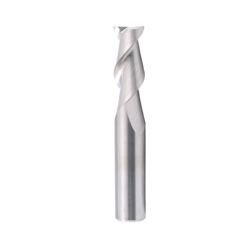 Aluminum End mill: 12mm Dia, 36mm LOC, 12mm Shank, 75mm OAL, 2 Flute, Solid Carbide, Uncoated