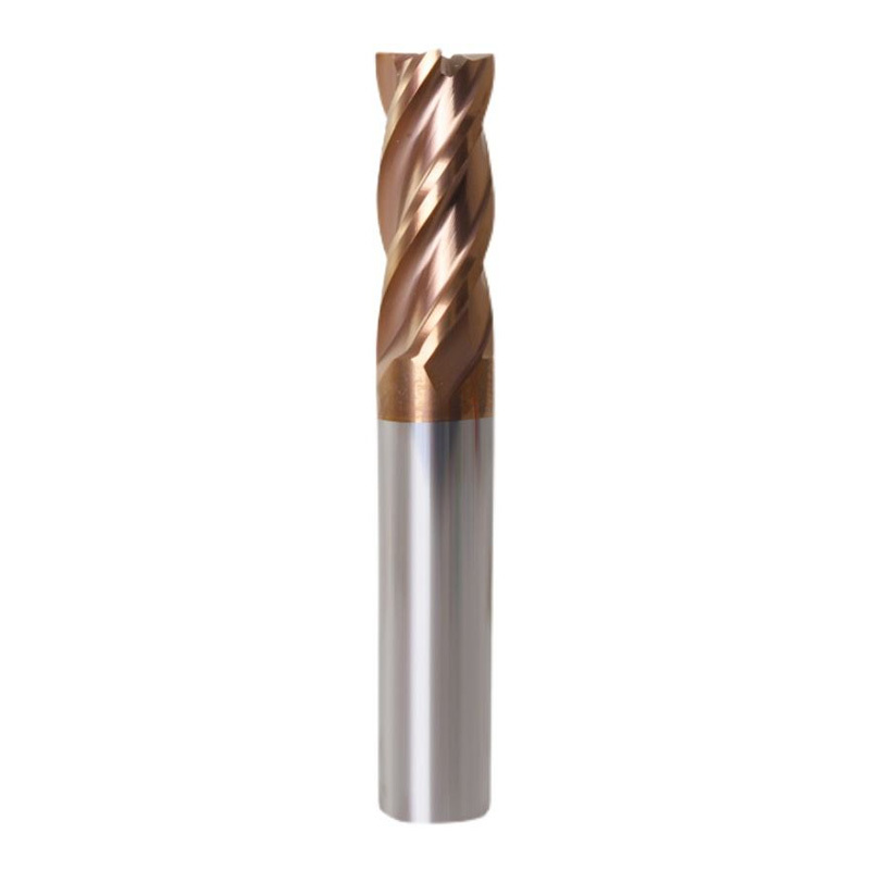 Flat End mill: 12mm Cut Dia, 30mm LOC, 12mm Shank Dia, 75mm OAL, 4 Flute, Solid Carbide, TiSiN Coated