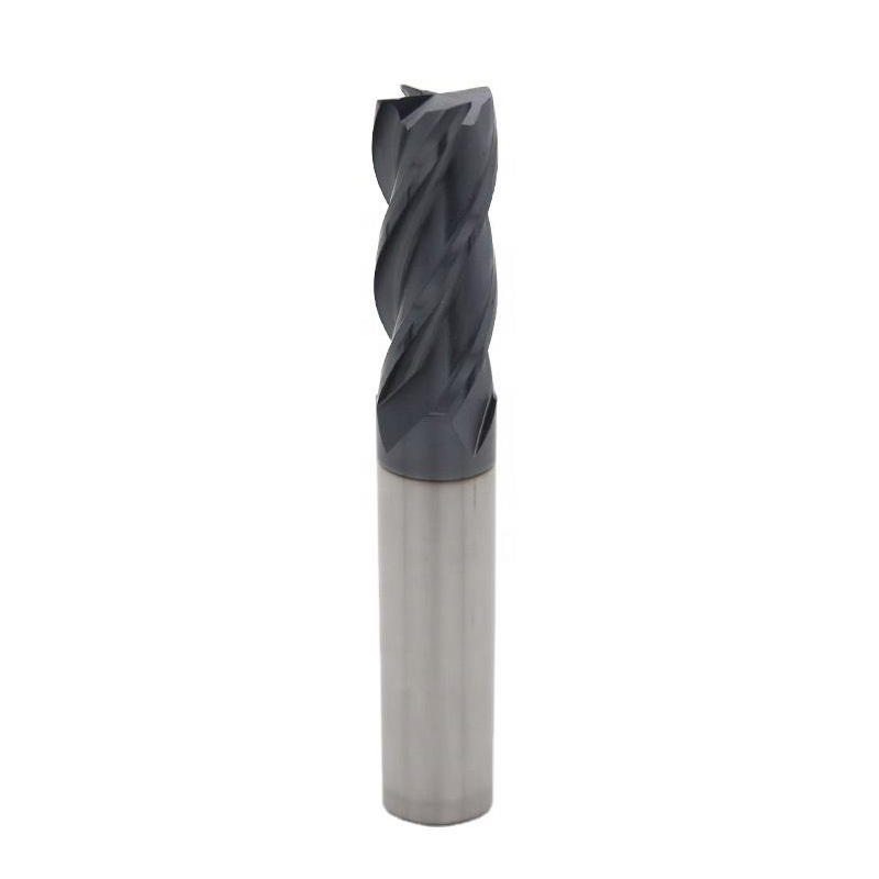 Square End mill: 12mm Dia, 30mm LOC, 12mm Shank, 75mm OAL, 4 Flute, Solid Carbide, AlTiN Coated