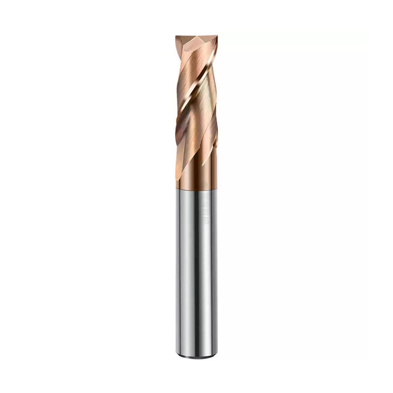 Square End mill: 8mm Cut Dia, 20mm LOC, 8mm Shank Dia, 60mm OAL, 2 Flute, Solid Carbide, TiSiN Coated